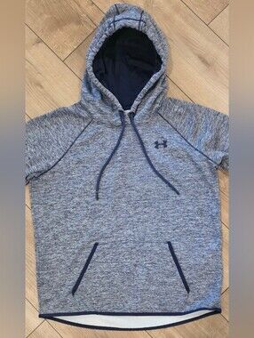 Under Armour Women’s ColdGear Storm Fleece Pullover Hoodie Medium Grey Navy